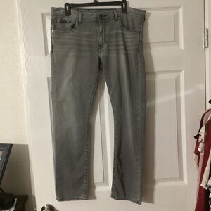 Armani Exchange Mens J13 Slim Grey/Black Jeans Size 36 Stretch Soft